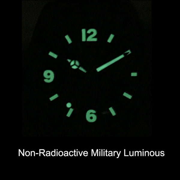 German Military Titanium Watch. GPW Fieldwatch Automatic. 200M W/R. Sapphire Crystal. Black Rubber Strap.